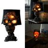 Skeleton Head Table Lamp with Cable Weather Resistant Halloween Skull Light Decoration For Garden Outdoor Decoration