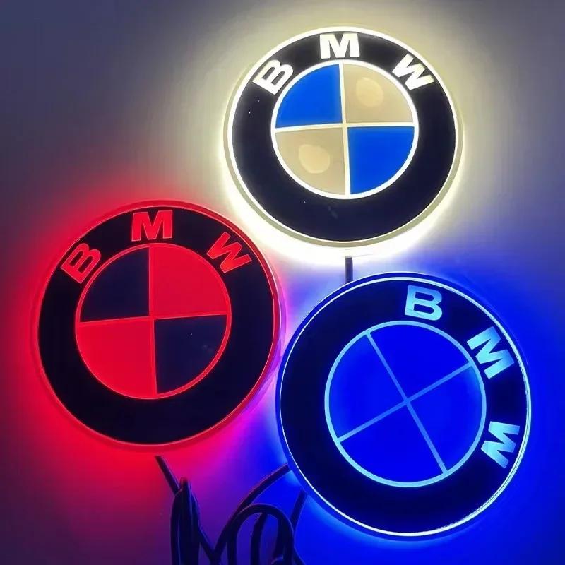 For BMW 4D Logo LED Lamp 82mm Badge for Front And Rear Decoration Suitable for 1 3 5 7 Series X1 X3 X4 X5 X6 GT525 GT535 BO8