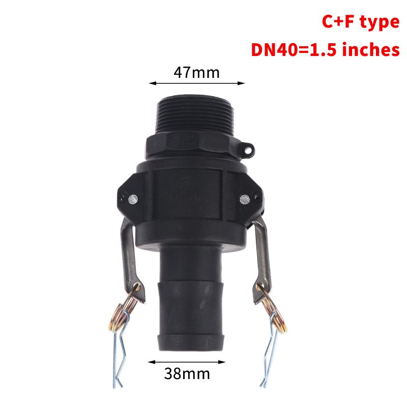 PP Quick Joint Type C+F Chemical Plastic Acid And Alkali Resistance Flexible Buckle Type Wire Hose Quick Connection Head C300