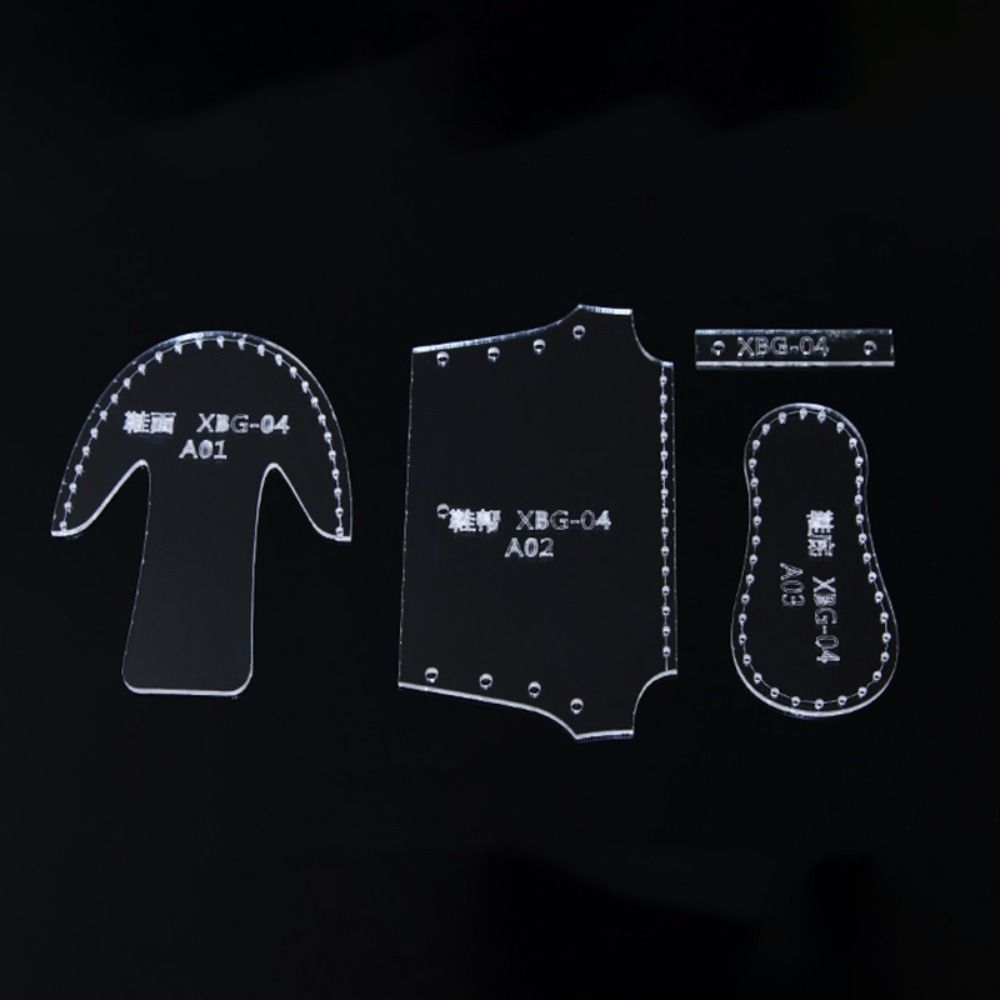 Acrylic Shoes Acrylic Templates Leather DIY Boots Template Transparent Acrylic Template Leather