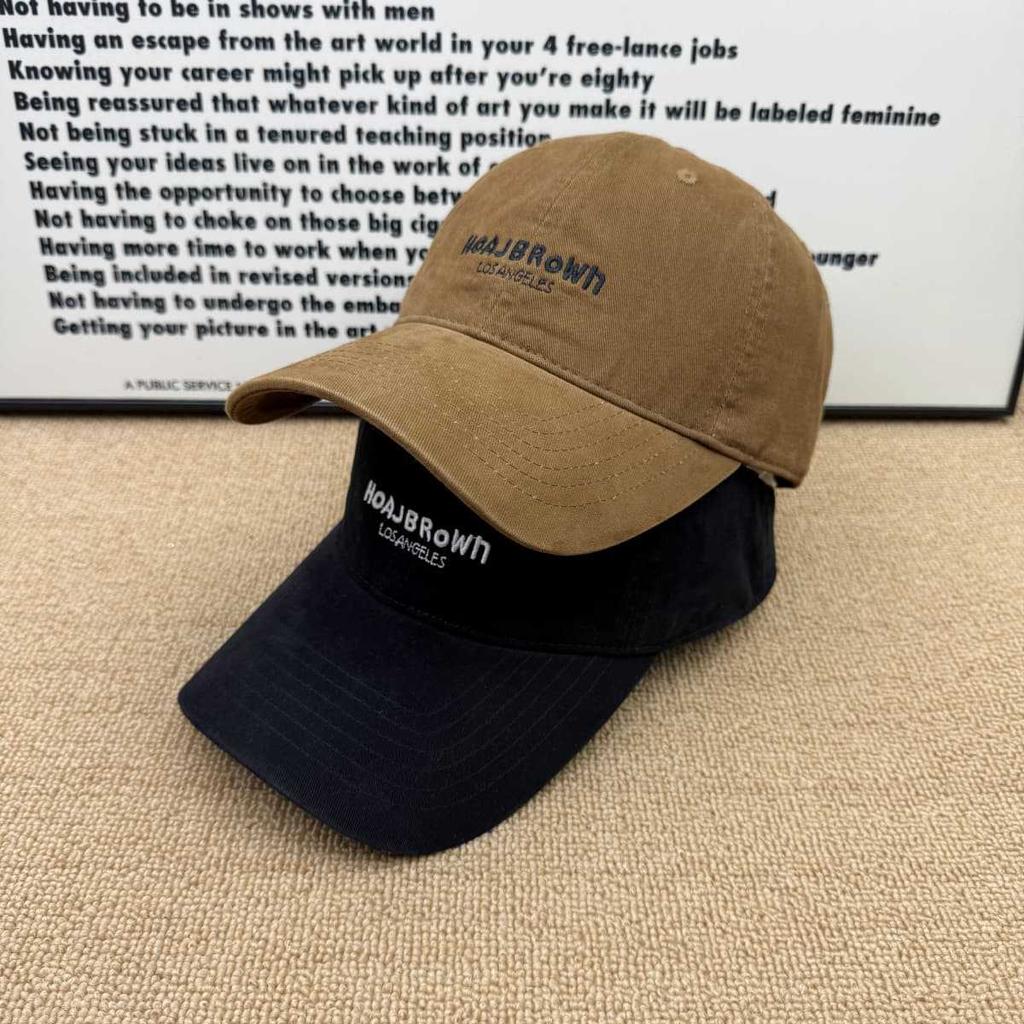 Premium sense washed and old baseball cap niche letter embroidered cap Suitable for various wearing styles Versatile cap