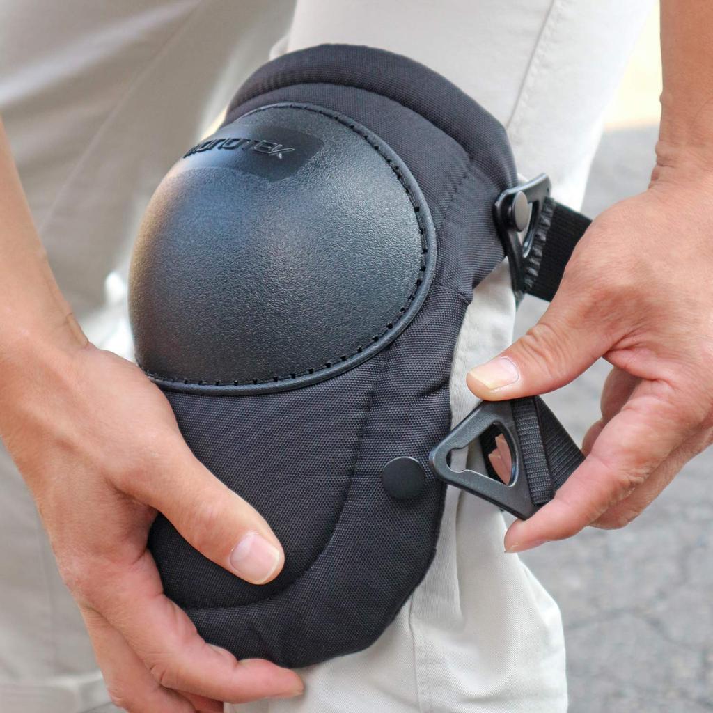 Knee Free 250g K-Work Hook-Style Pads, Black, Size, PW-45, Polyethylene,