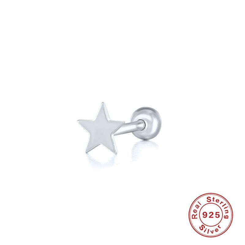 European and American 925 Sterling Silver Piercing Stud Earrings, Earrings, Female Male Devil Nails 2026