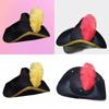 Adult Colonial Tricorn Hat Halloween Carnivals Photography Pirate Hat with Feather Decor Adult Carnivals Hat Party Hat