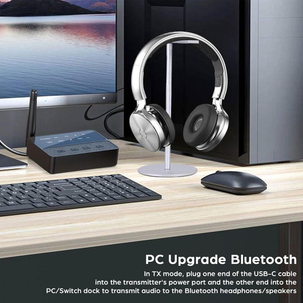 Двойной беспроводной аудиоадаптер Bluetooth 5.3 передатчик приемник домашний кинотеатр