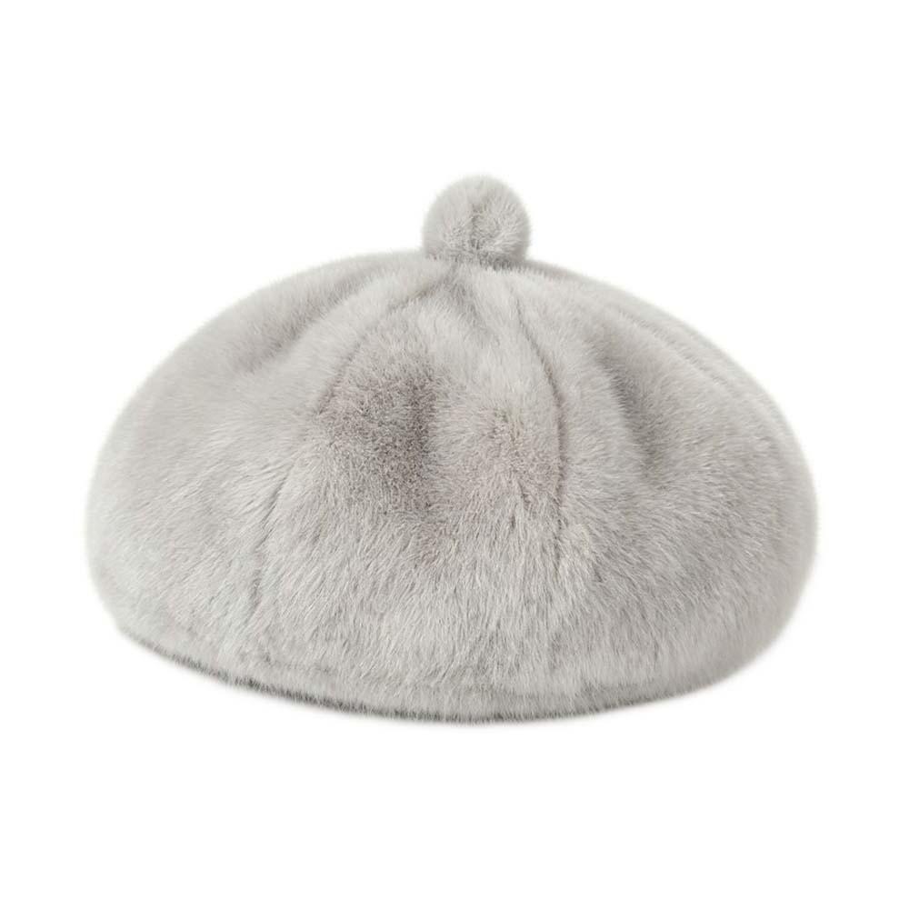 Soft Leopard Print Hat Thickened Pumpkin Painter Cap Winter Warm Bonnet Plush Octagonal Cap Gifts
