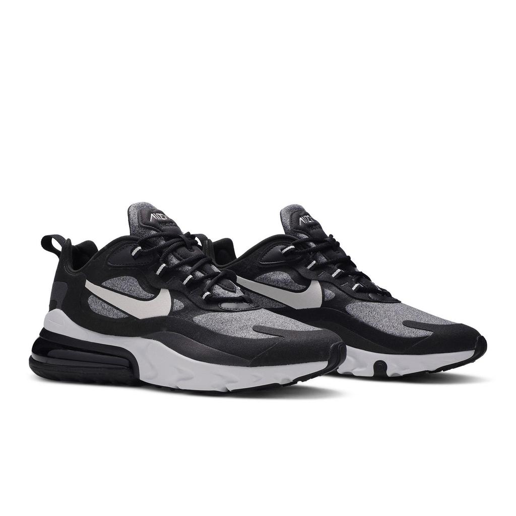 Nike Air Max 270 React 'Op-Art' (Unisex) Black / Vast Grey-Off Noir-Black Running Shoes AO4971 001