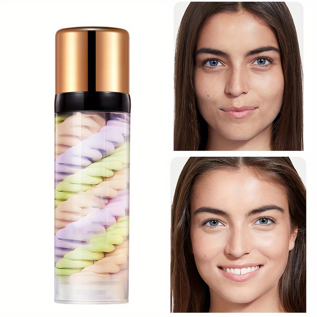 3-цветный контурный крем-праймер, корректор тона кожи, основа под макияж, осветляющий тон кожи, невидимая пора, увлажняющая кожа