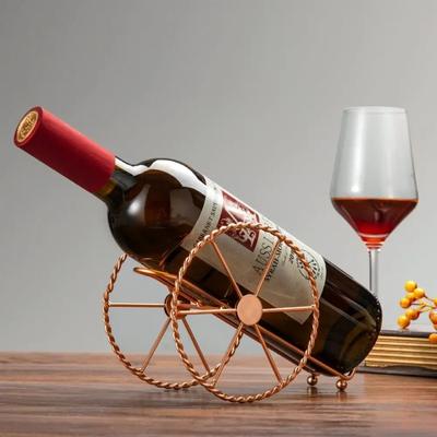 Винтажные металлические полки для красного вина, бронзовые железные колеса, дизайн, подставка для вина, украшение для дома и бара, подставка для бутылок