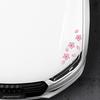 Spring Sakura Car Stickers for Auto Window Bumper Decals Waterproof Bike Tube Stickers Motorcycle Helmet Flowers Decoration