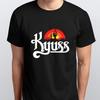 KYUSS 100% Хлопок Футболка Мужские Футболки Топ размеры S M L XL XXL цвета Черный, Белый