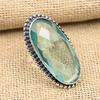 Aqua Apatite Gemstone Handmade 925 Sterling Silver Jewelry Ring For Christmas