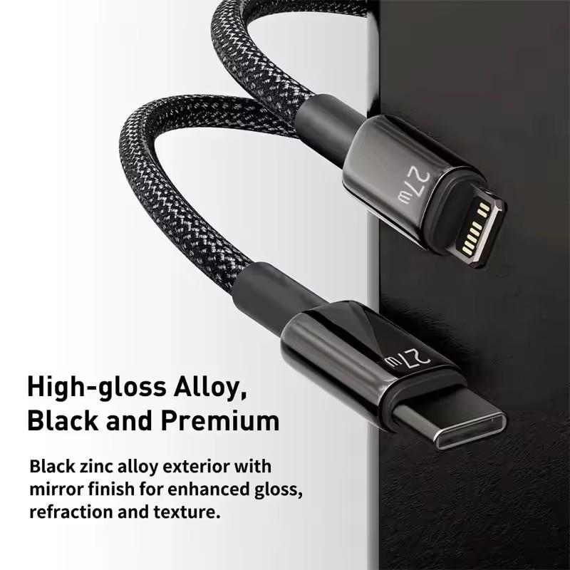 Для Apple PD 27W USB C зарядный кабель для iPhone 14 13 12 11 Pro Max Mini X XS XR 7 8 Plus быстрая зарядка кабель Type C аксессуары