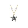 Swarovski Idyllia Starfish Pendant Imitation Crystal Gold-Toned Imitation Pearl Necklace Unisex necklace 5684116