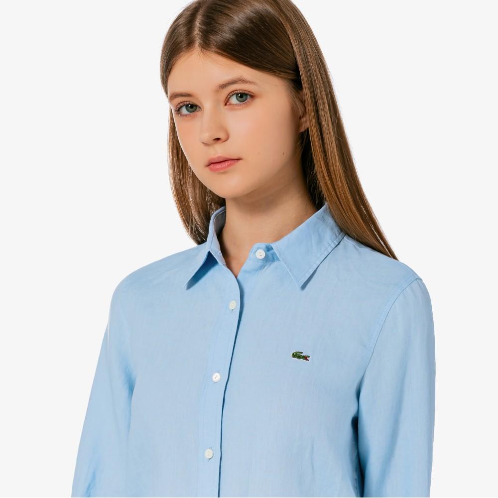 [lacoste] Women's Regular Fit Linen Shirt CF005E-56GHBA