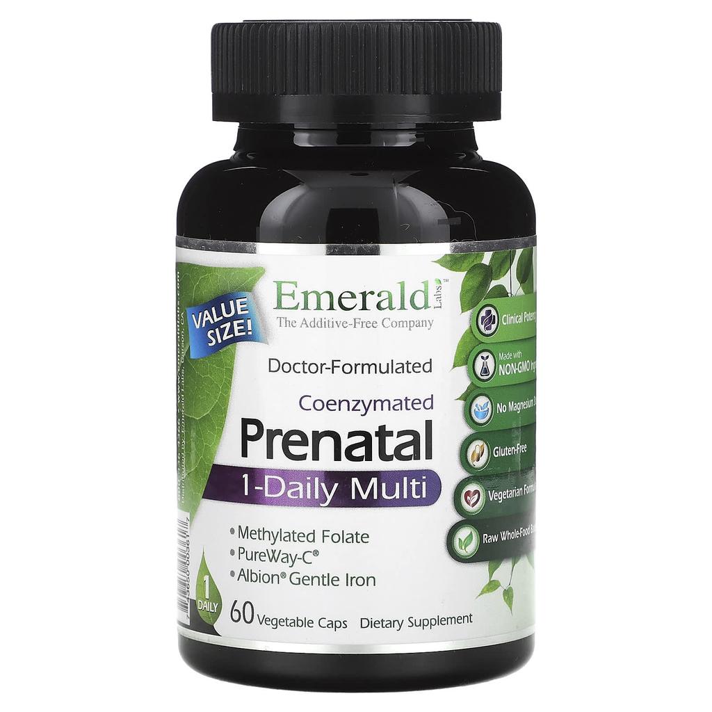 Emerald Laboratories Coenzymated Prenatal One-Daily Multi, 60 Veggie Capsules
