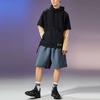 Li Ning X Jackie Chan Collaboration Kung Fu Series однотонные повседневные свободные спортивные шорты мужские шорты лаймово-голубого цвета AKSR687-1