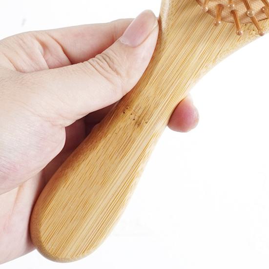 Yousheng Bamboo Air Cushion Hairbrush Hair Growth Natural Wood Bristle Scalp Massage Brush Men Women Anti-Static All Hair Types Detangling Comb