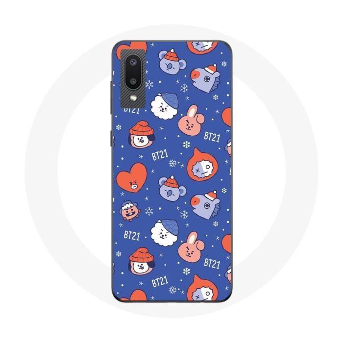 Coque - MANIACASE - Samsung Galaxy A02 - BTS Bangtan Sonyeondan BT21 - Noël 2023 - Souple