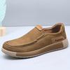Новая осенняя мужская обувь дышащая и удобная, универсальная, хорошо сидящая по ноге повседневная кожаная обувь, мужская обувь для вождения с одним педалем
