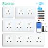 BSEED Wifi Умная розетка Британские настенные розетки Электрические розетки Управление через приложение Tuya Smart Life Google Alexa Функция мониторинга энергопотребления