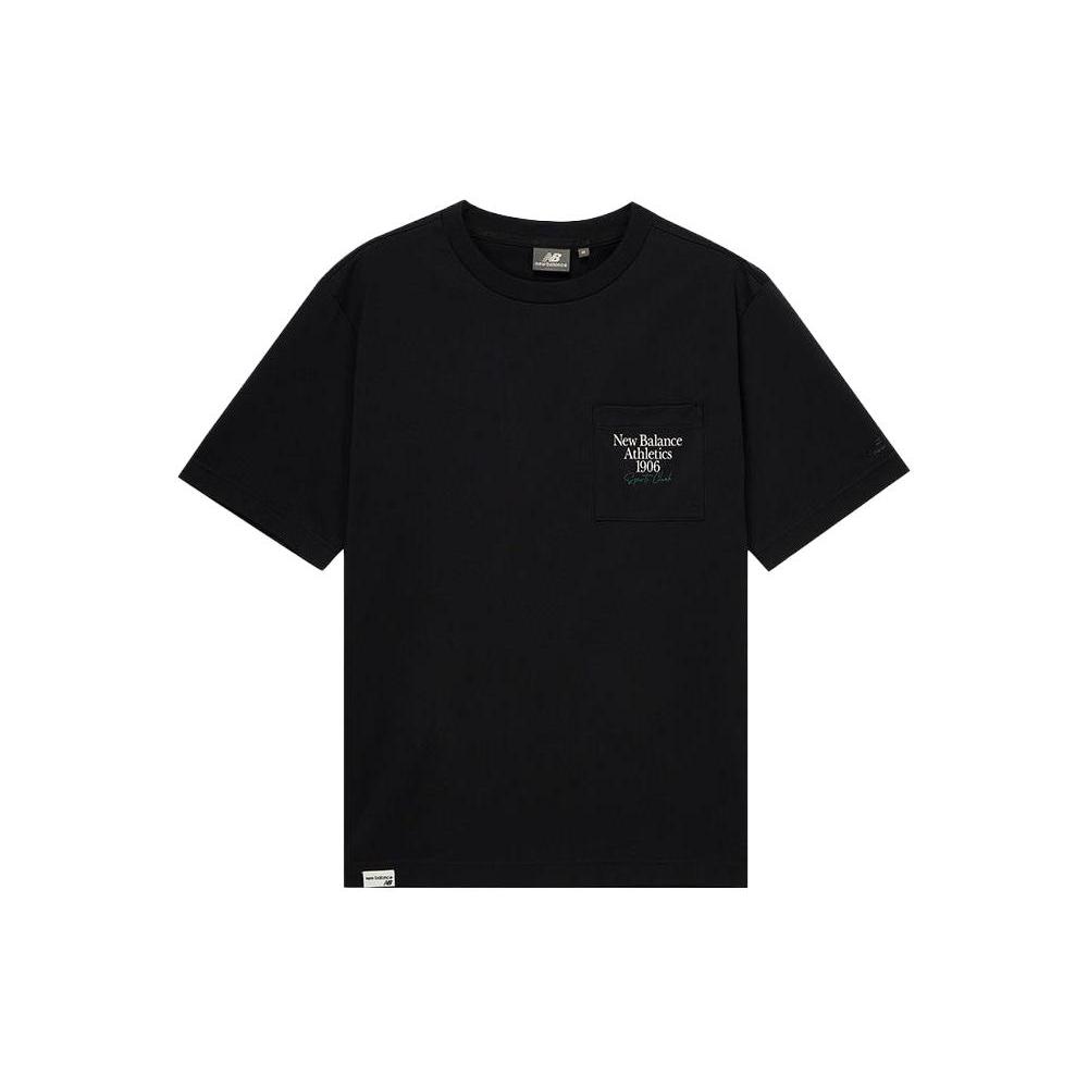 New Balance Ретро Спортивная Коллекция Футболка Мужская Черная 5ED25443-BK