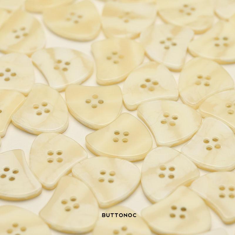 Четыре глаза и полукруглые полимерные пуговицы Женские пуговицы для шерстяного пальто Двусторонние пуговицы для шерстяного пальто