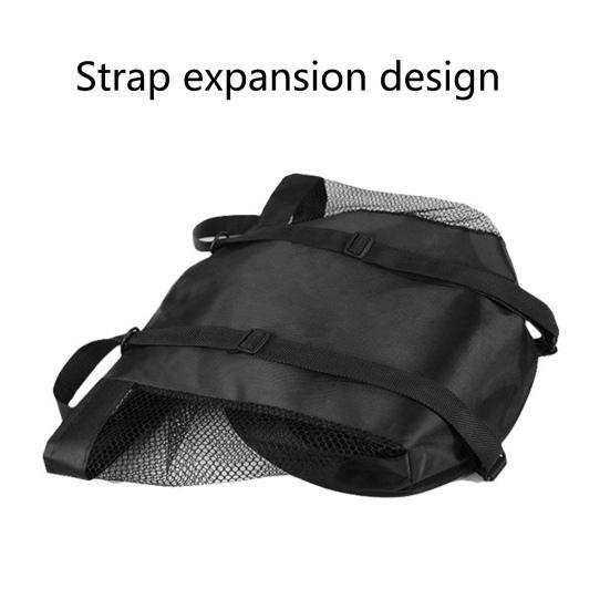 Basketball Backpack Half Net Drawstring Mouth Storage Ball Portable Adjustable Straps Backpack