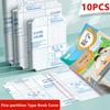 10PCS/Set S/M/L Book Cover Five-partition Type Book Wrap Paper Book Protection