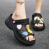 Женские сандалии Hole Shoes Cartoon Breathable Non-Slipping Garden Beach Outdoor Shoes for Women Slippers Stripper Shoes Summer Home