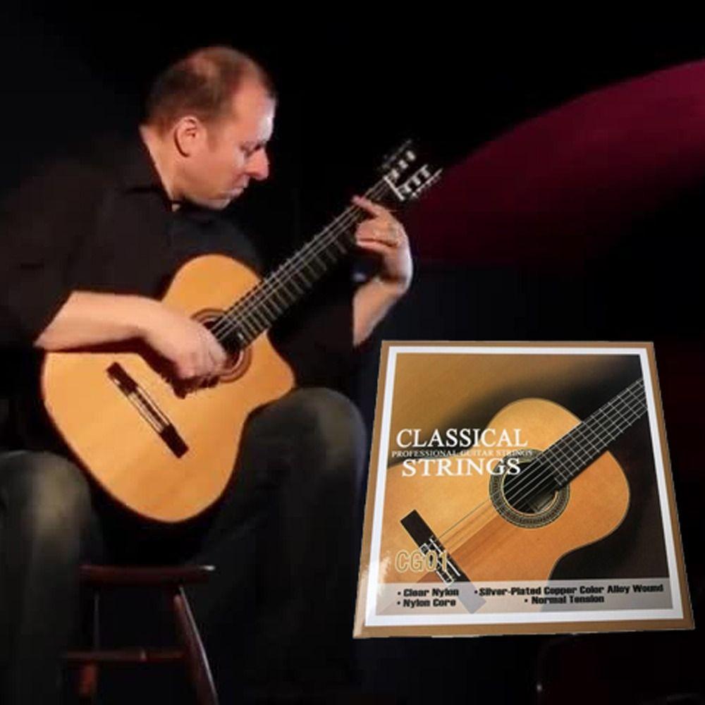 1 комплект струн для акустической гитары AG01/CG01/EG01, 6 струн, струны для классической гитары, 6 струн, гитара