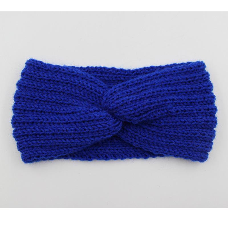 Женская вязаная шерстяная повязка на голову - модная, милая, теплая, уличный аксессуар для волос