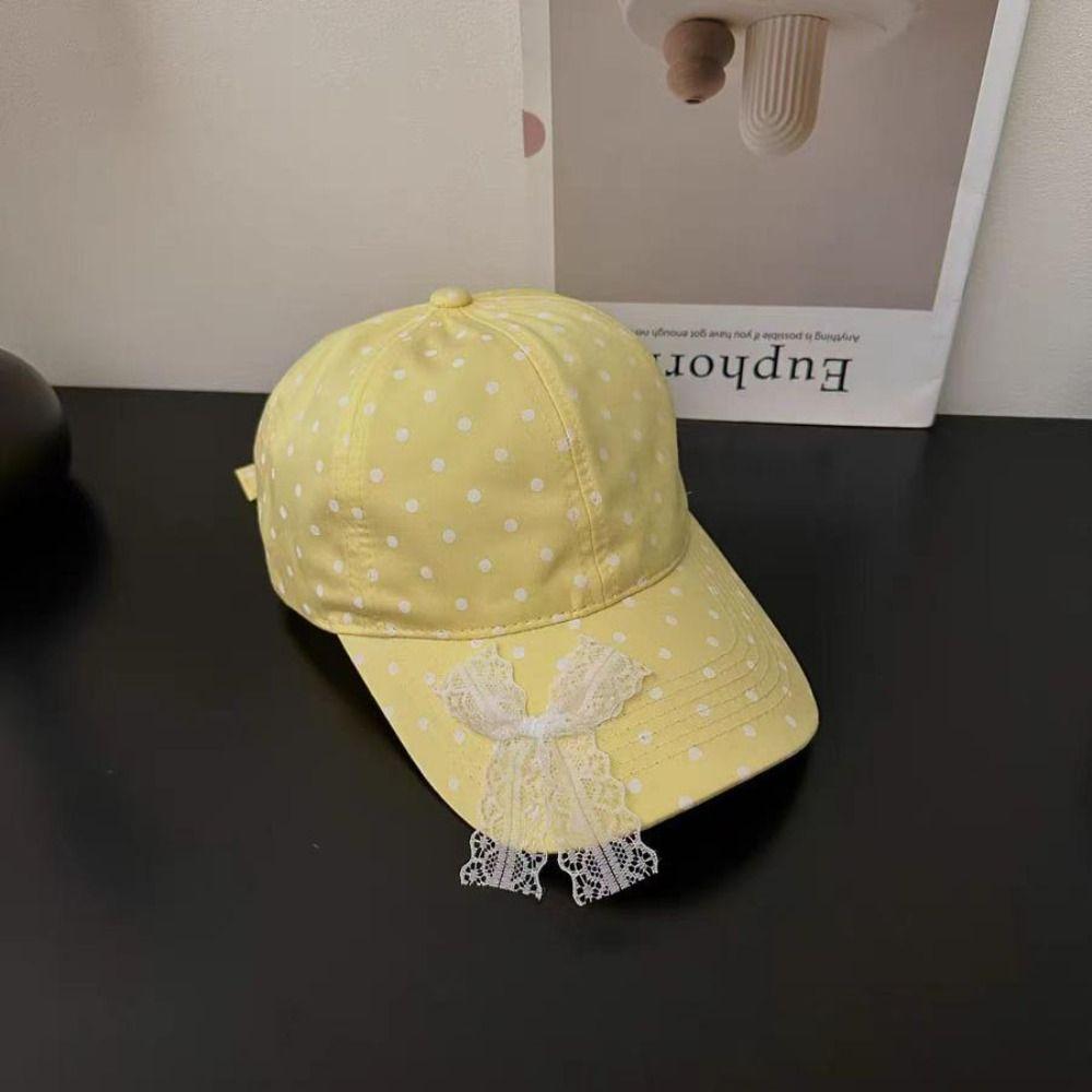 Polka Dot Baseball Cap Anti-Sun Hip Hop Caps Fashion Y2k Caps