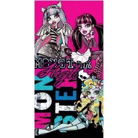 Пляжное полотенце - Monster High - Большое - 300 г/м² - 75 x 150 см - Синтетическое
