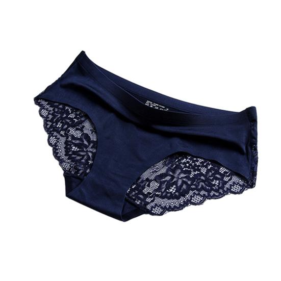 Бесшовное женское нижнее белье, шелковистые невидимые трусы-хипстеры средней посадки, кружевные, атласные, эластичные трусики-бикини