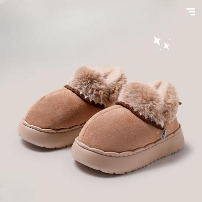 Новый стиль домашней простой, теплой, флисовой и утолщенной хлопковой обуви и тапочек