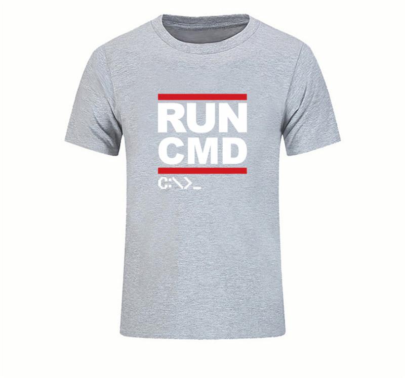 Run Cmd Programmer T Shirt Great Youth Rude T Shirts Round Collar Short Sleeve T Shirts
