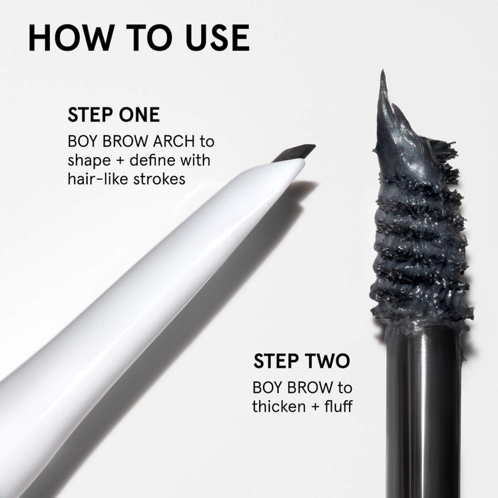 Glossier Boy Brow VolumizinG eyeBrow Gel Pomade 0.13 Oz 3.8 G Grey For Ash Blonde To Grey