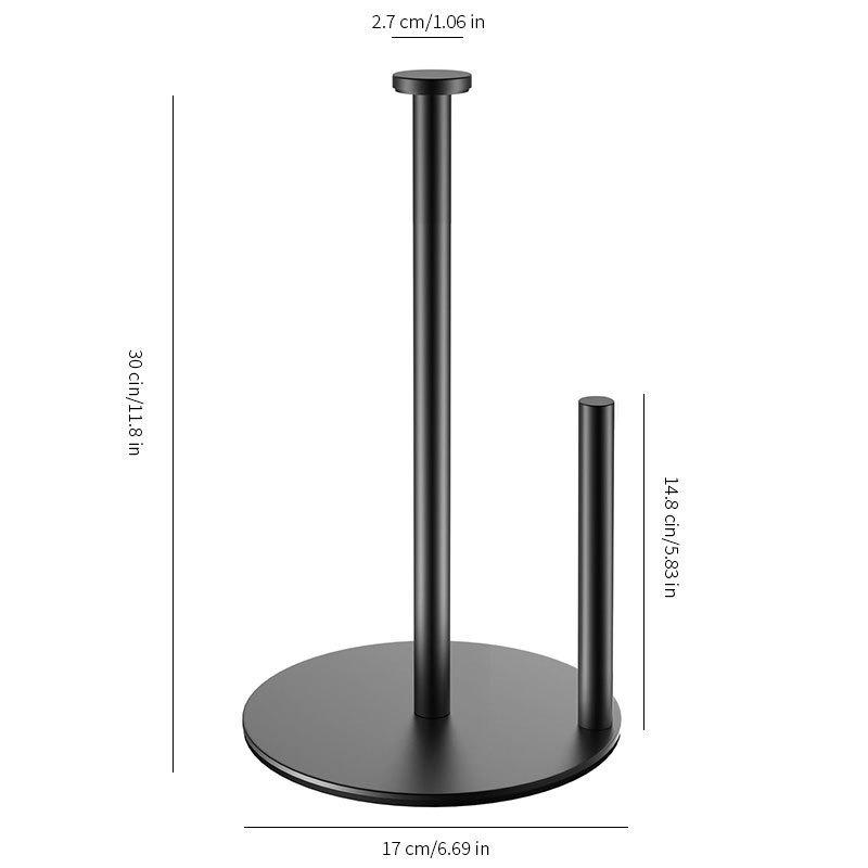 1PC Stainless Steel Tissue Holder Roll Paper Holder Hotel Kitchen Toilet Tissue Holder Vertical Desktop Toilet Paper Holder Paper Holder