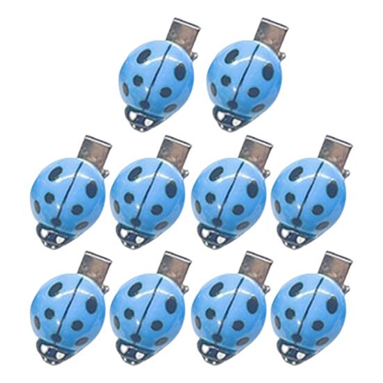 10 шт. Женские заколки для волос Нескользящие зубцы Декор божья коровка Шпильки Челки Пучки Косы Многоцелевая укладка