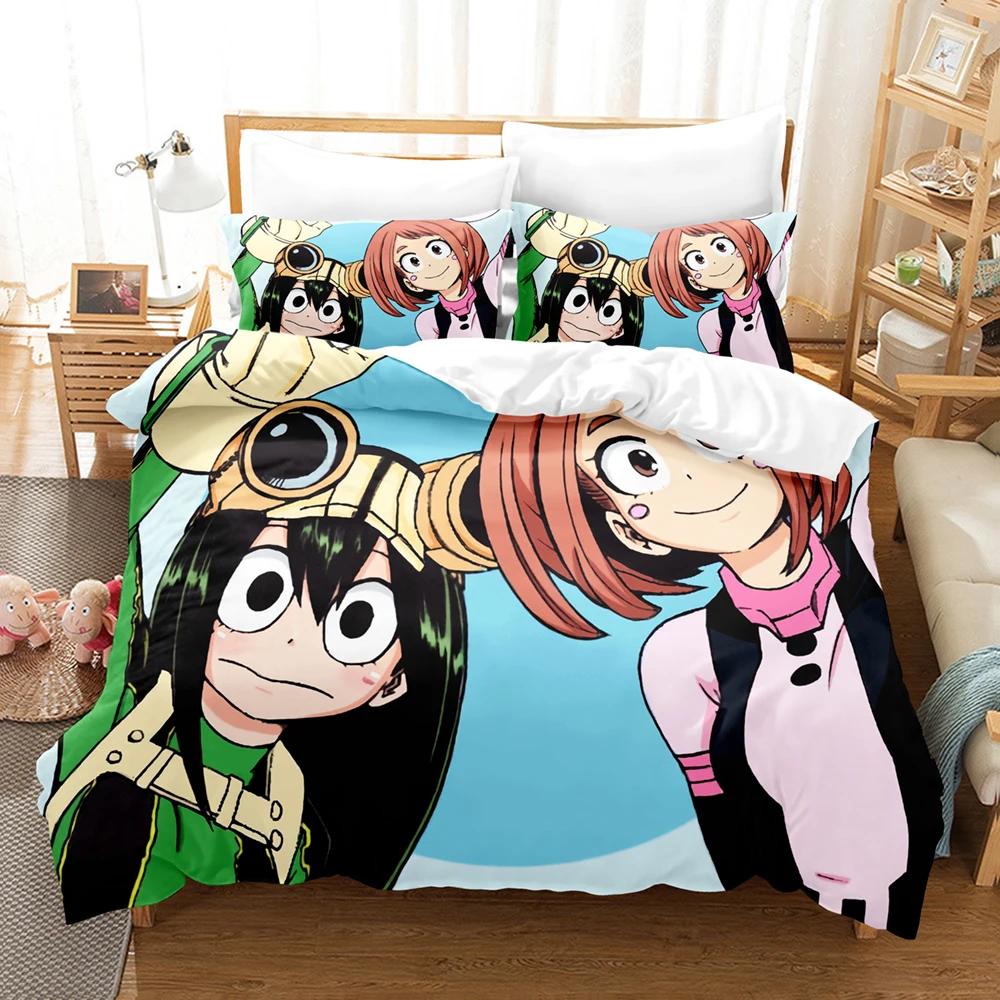 Duvet Cover Teens With Bed Linen My Hero Academia Bedding Collection  Anime Comfortable Quilt Cover Single Double Queen Twin Full Size