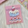 Cherry Cake Cartoon Hair Clip Acrylic Acrylic Bang Clip Cute Cake Hair Clip  Daily