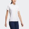 Adidas Heat.Rdy Polo Shirt Solid Logo Short Sleeve Polo Women Tops White HT0036