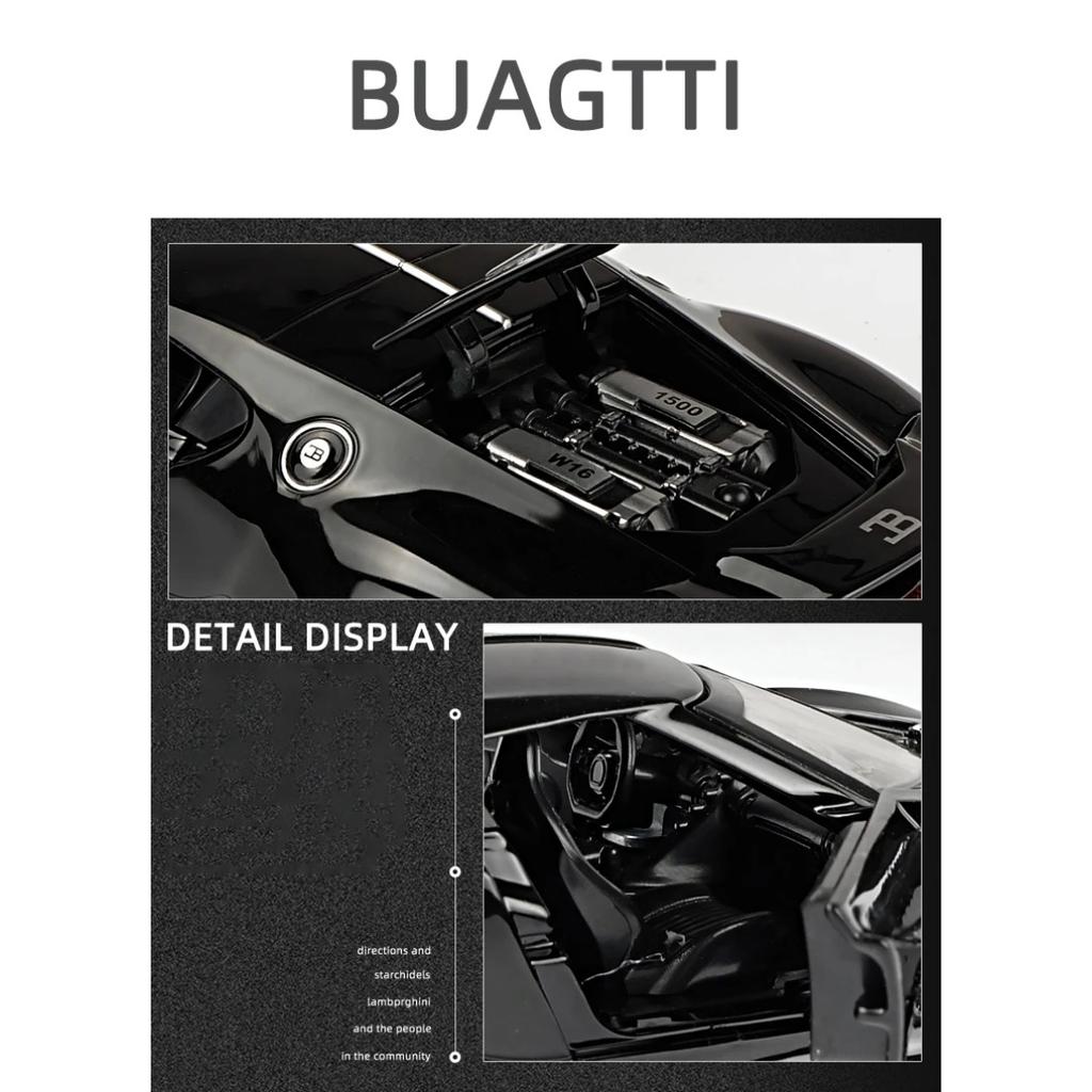 1/32 Bugatti La Voiture Noire Black Dragon Supercar игрушечные литые машины и игрушечные транспортные средства модель автомобиля игрушки для детей