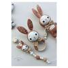 Amigurumi Rabbit Toy - Teether And Pacifier Chain/strap