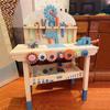 Multifunctional Wooden Workbench: Interactive Educational Toys for Early Childhood Role-Playing