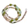 Natural Vasonite Smoky Quartz Aventurine Gemstone Beads Necklace 17" UB-4132 UB-4132