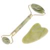 Роликовые и гуаша инструменты от Natural Jade Скребок Массажер с камнями для лица