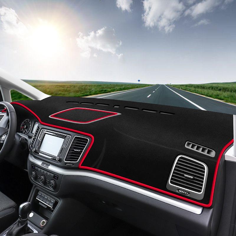 Чехол на приборную панель автомобиля, избегайте света, анти-УФ-ковер, нескользящий коврик для Volkswagen VW Sharan 7N 2012 2013 2014 2015 2016 2017