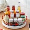 Non-Slip Kitchen Storage Rack 360 Degree Rotating Pantry Cabinet Turntable for Condiment